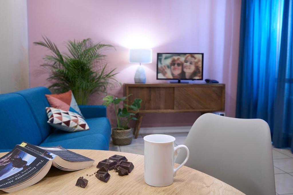Televiisor ja/või meelelahutuskeskus majutusasutuses Residence Leopoldo