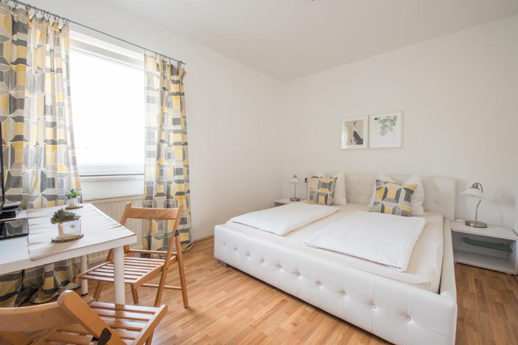 Letto o letti in una camera di Pension Rosenhof