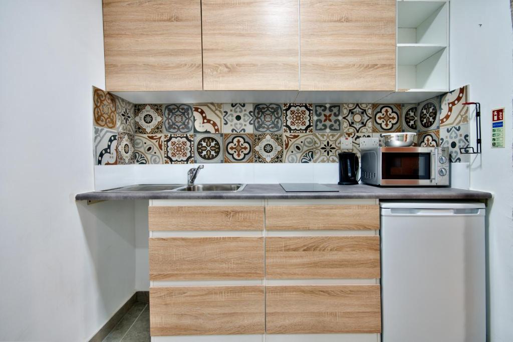 Kuchyň nebo kuchyňský kout v ubytování Laparelli Suites: Luxury Suite 3