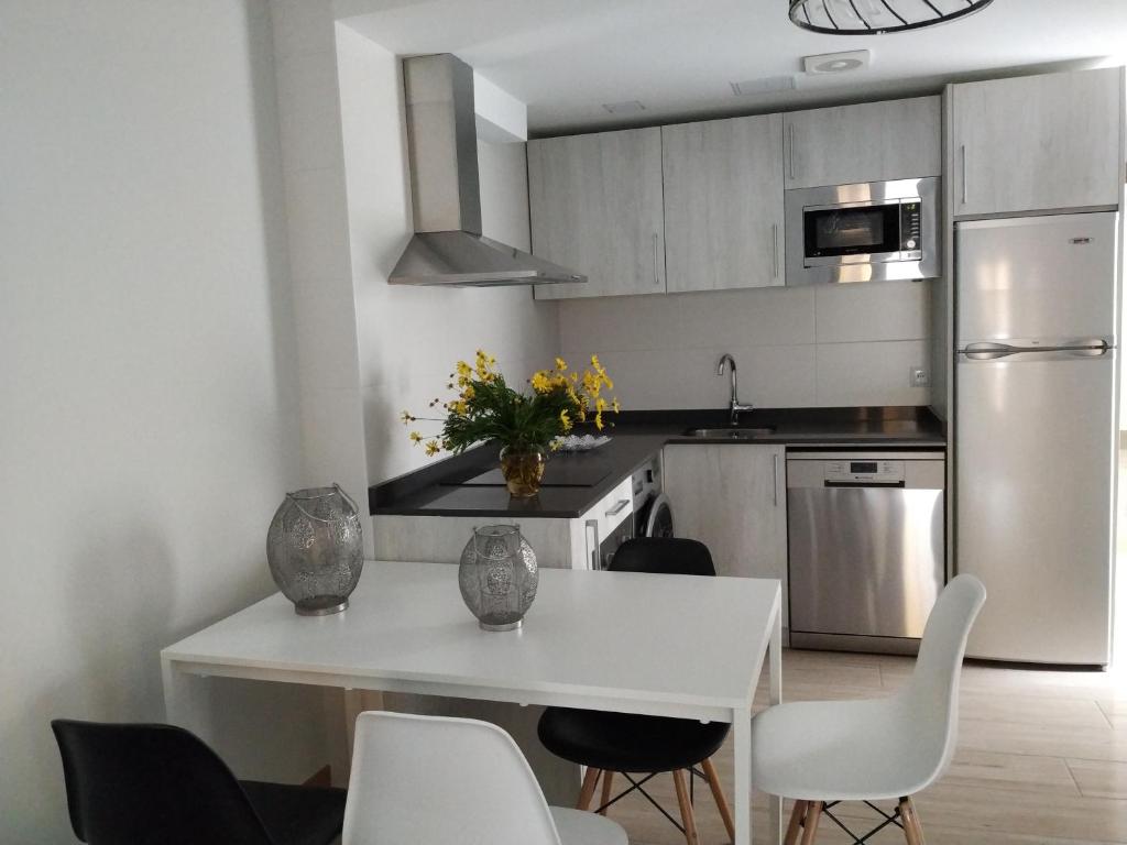 Una cocina o zona de cocina en Apartamentos Terraza Ega