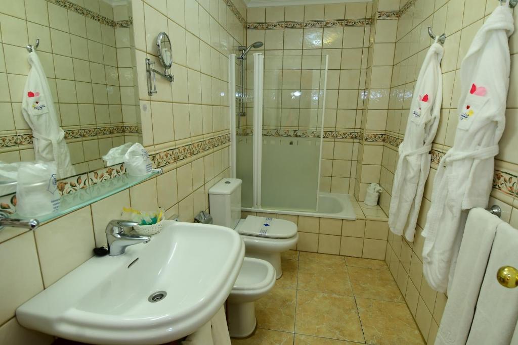 Koupelna v ubytování Villamar Hotel