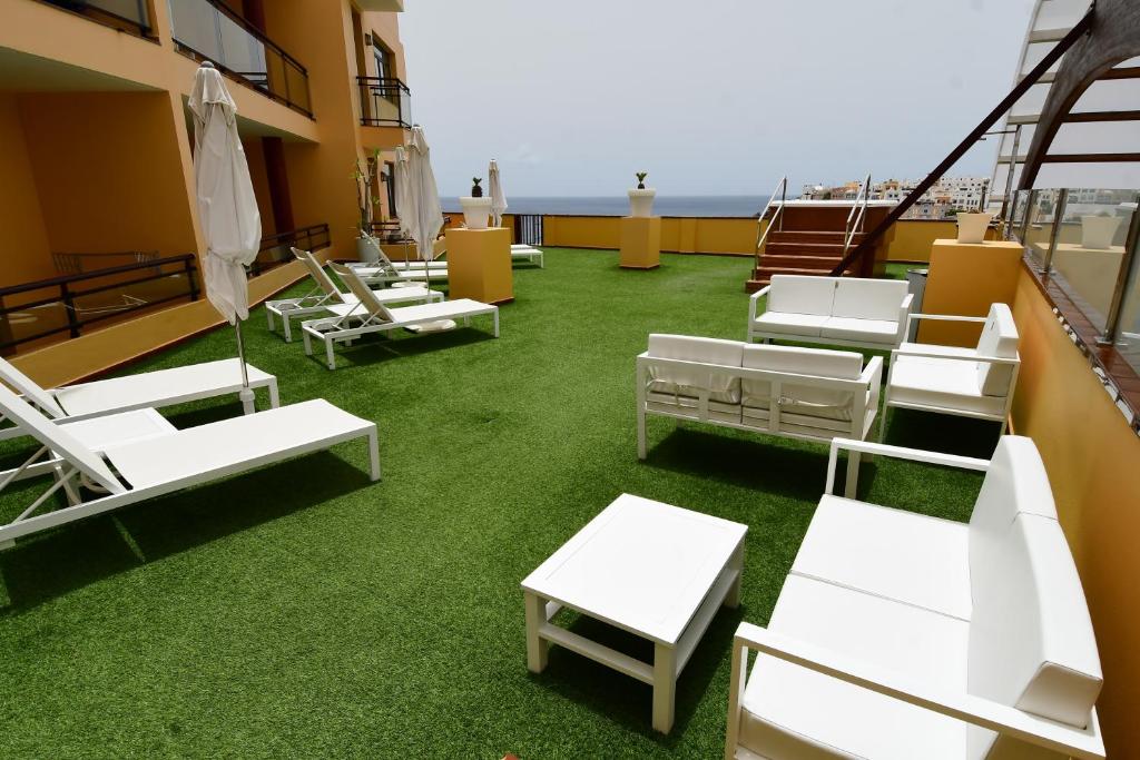 Balkón nebo terasa v ubytování Villamar Hotel