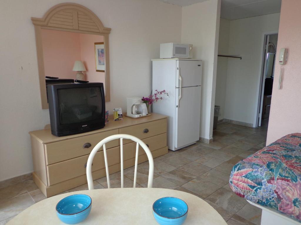 Kuchyň nebo kuchyňský kout v ubytování Isle of Palms Motel