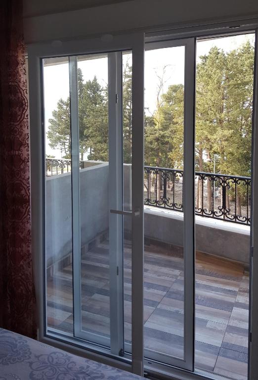 Balkón nebo terasa v ubytování Amarok