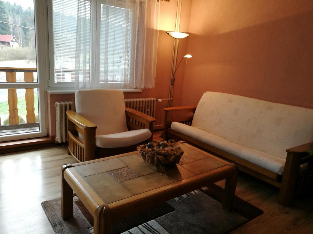 Posezení v ubytování Nature Apartments