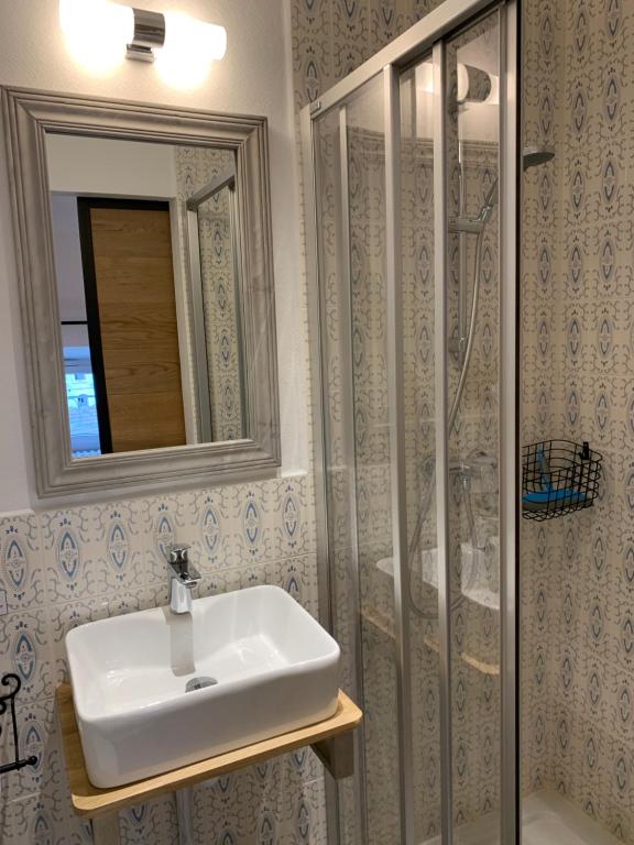 Koupelna v ubytování Hotel Savel
