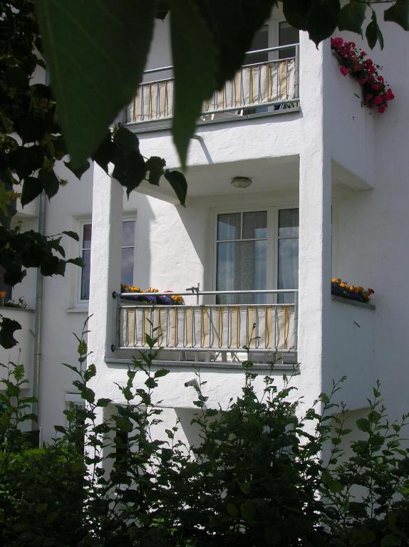 Balkón nebo terasa v ubytování Ferienwohnung Im alten Feld