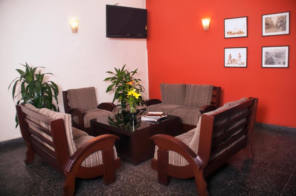 Χώρος καθιστικού στο Hotel Ferrua