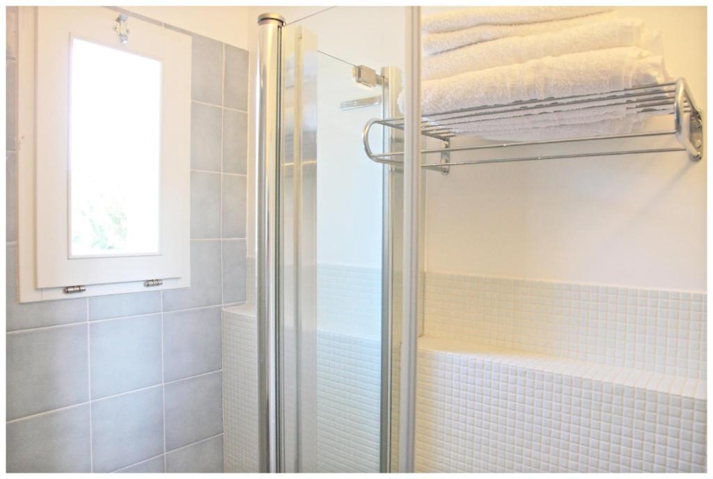 Koupelna v ubytování Hotel Dante