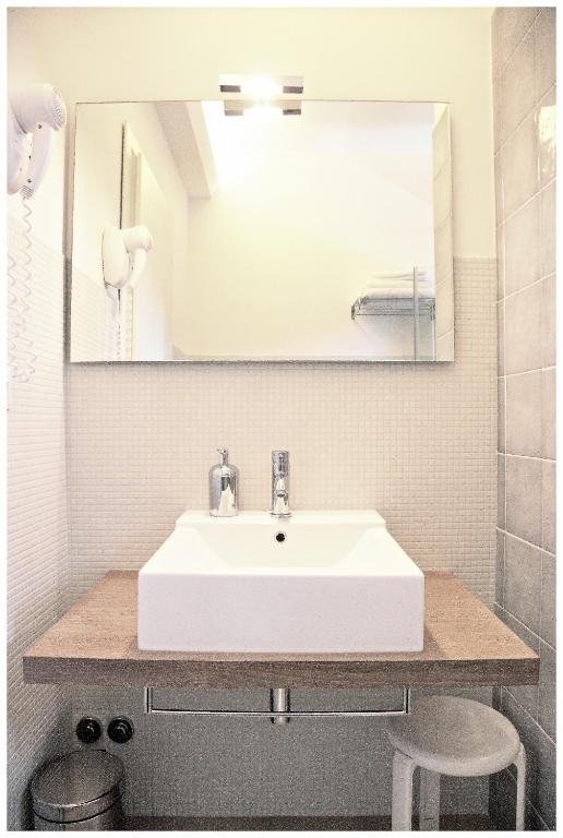 Koupelna v ubytování Hotel Dante