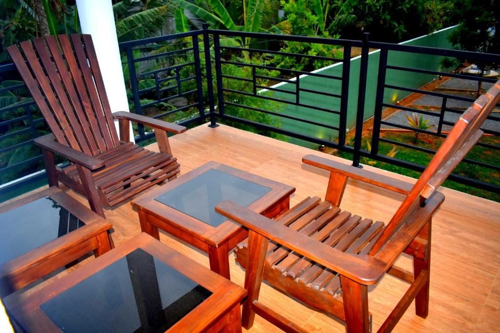 Balkón nebo terasa v ubytování Blue Sky Hotel Yala