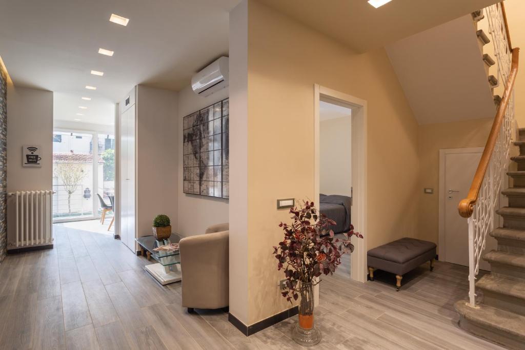 Posezení v ubytování Le stanze di Carla! Bagno privato, cucina in comune