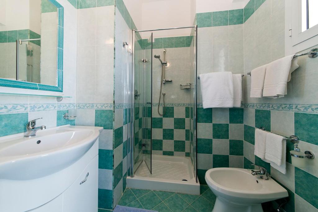 Koupelna v ubytování Hotel Giardino Delle Ninfe E La Fenice