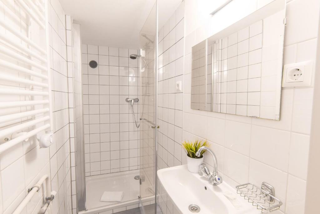 Koupelna v ubytování Apartment Kaiserstraße