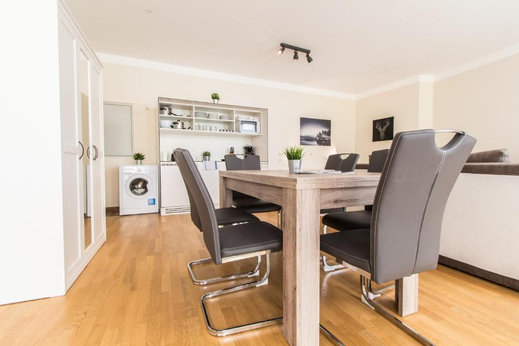 Kuchyň nebo kuchyňský kout v ubytování Apartment Kaiserstraße
