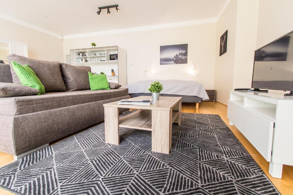 TV a/nebo společenská místnost v ubytování Apartment Kaiserstraße