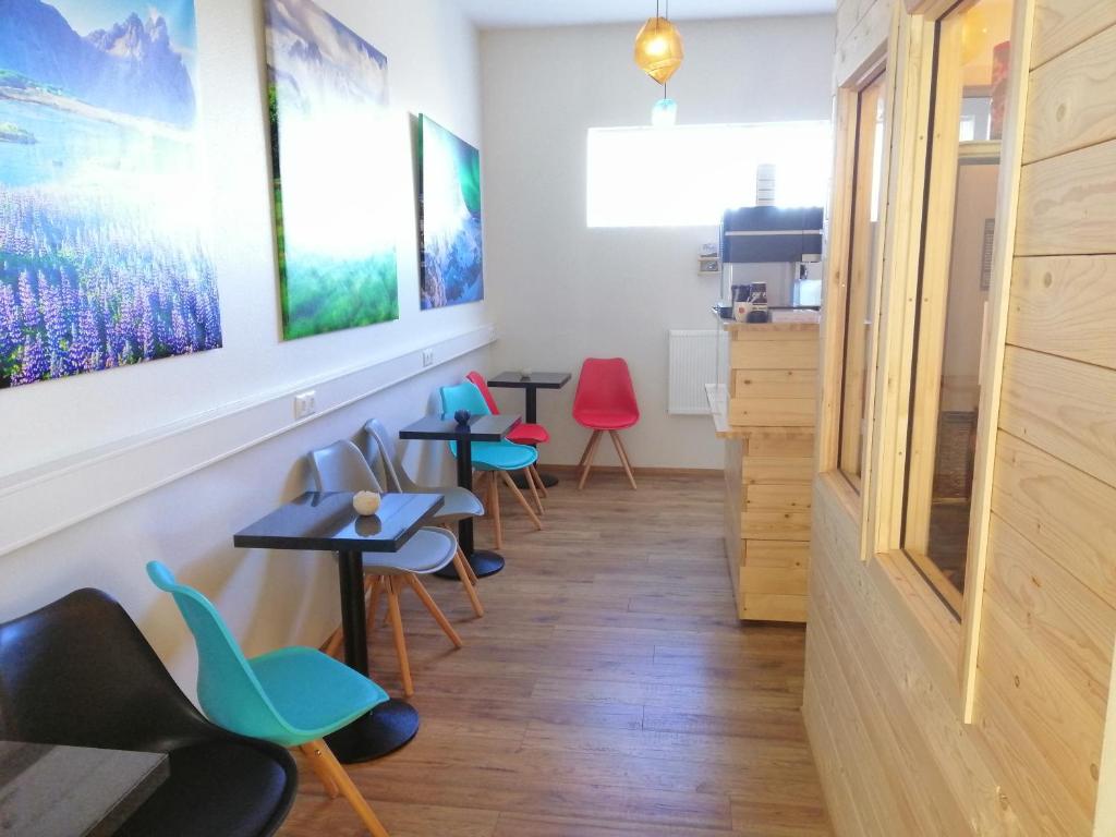 Kuchyň nebo kuchyňský kout v ubytování Lyngás Guesthouse