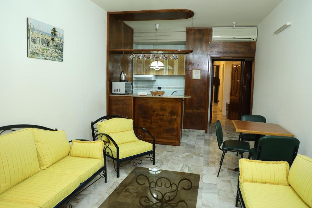 Posezení v ubytování Viccini Suites
