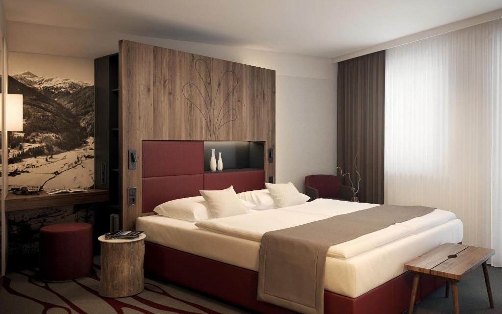 Postel nebo postele na pokoji v ubytování Hotel Forellenhof