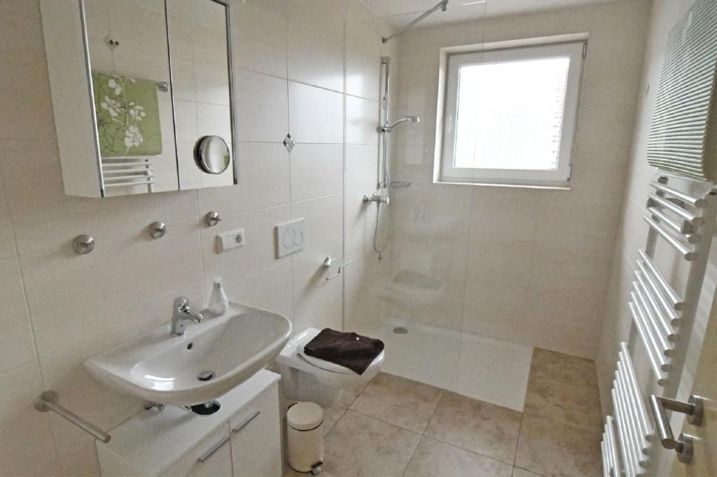Koupelna v ubytování Ferienwohnung Zürn