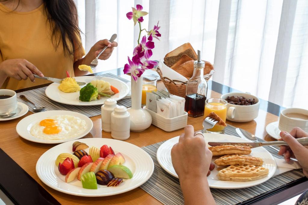 Comida no apart-hotel ou em algum lugar perto