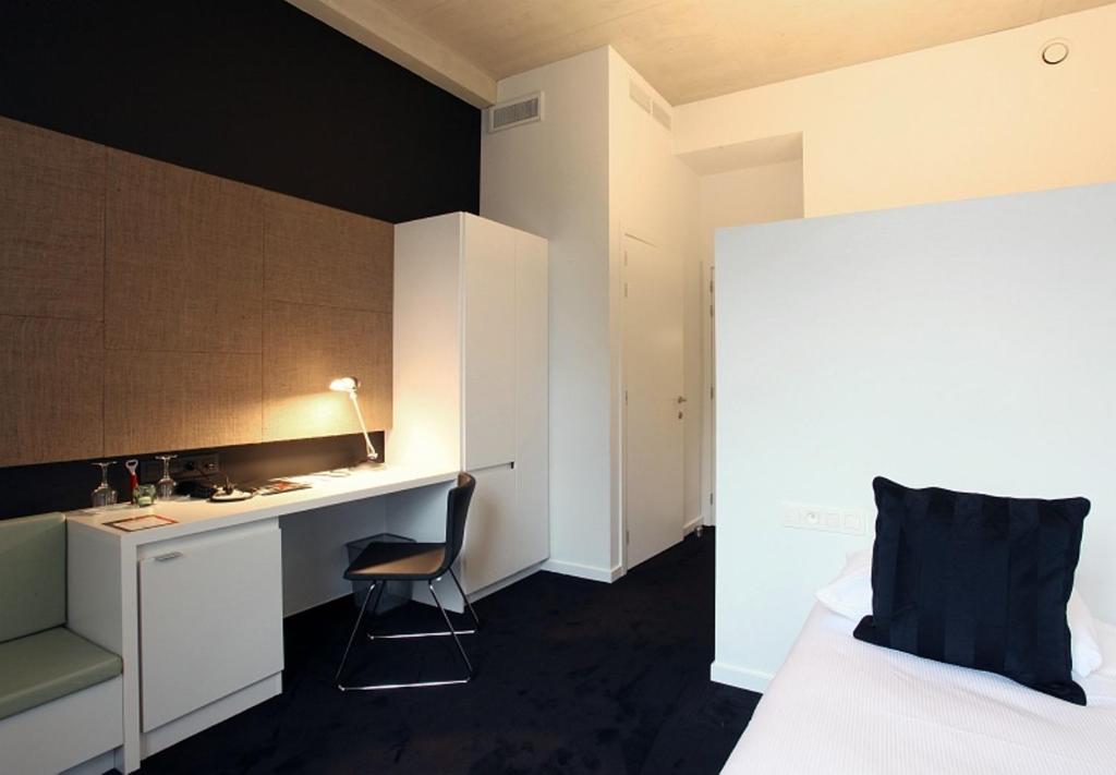 Kuchyň nebo kuchyňský kout v ubytování Hotel The Lodge Vilvoorde