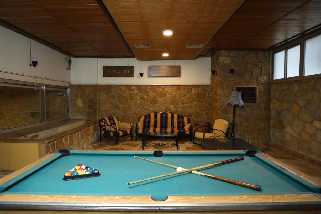 Biliár nebo kulečník v ubytování Viccini Suites