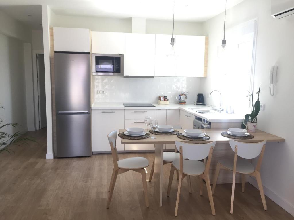Kuchyň nebo kuchyňský kout v ubytování Penthouse Asuncion Feria