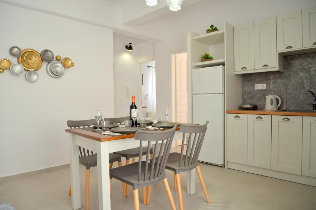 Kuchyň nebo kuchyňský kout v ubytování Veletas Rooms