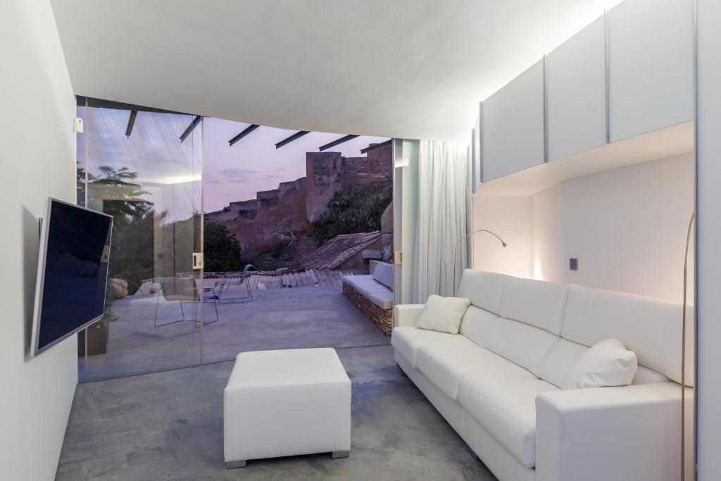 Posedenie v ubytovaní Luxury Cave 100m super terraza vistas Alhambra WIFI