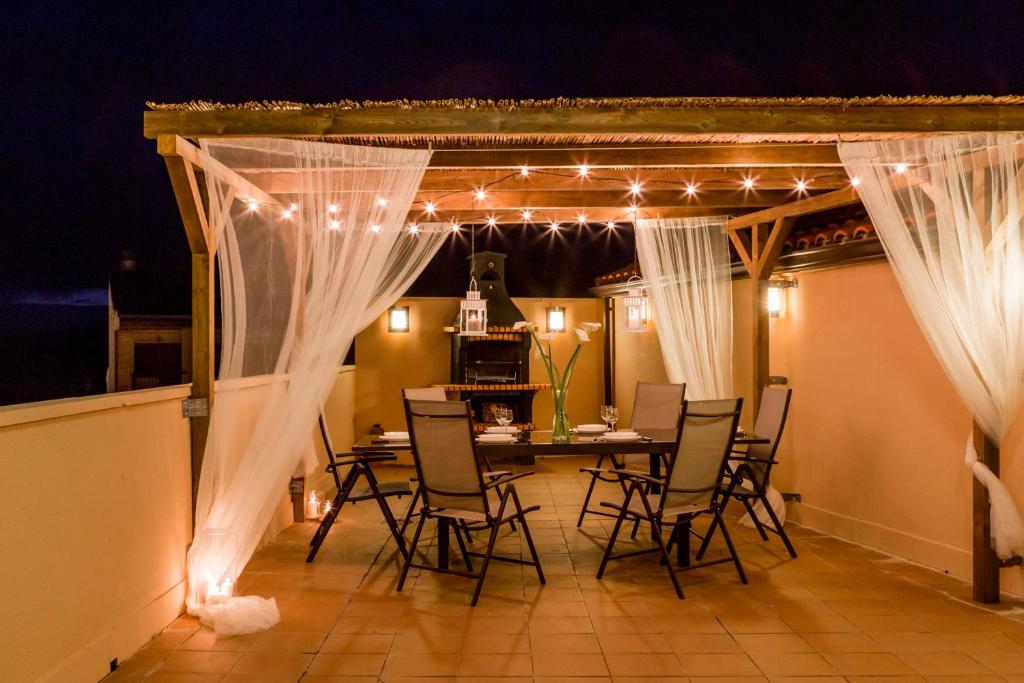 Patio nebo venkovní prostory v ubytování Apartamento Ático Bardenas