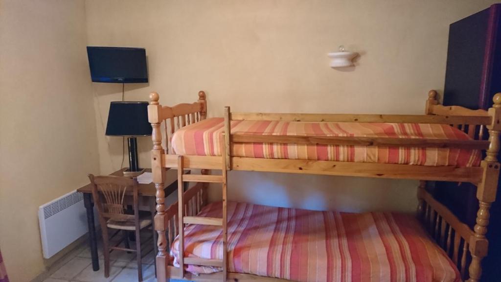 Postel nebo postele na pokoji v ubytování Hotel Les Cavalets