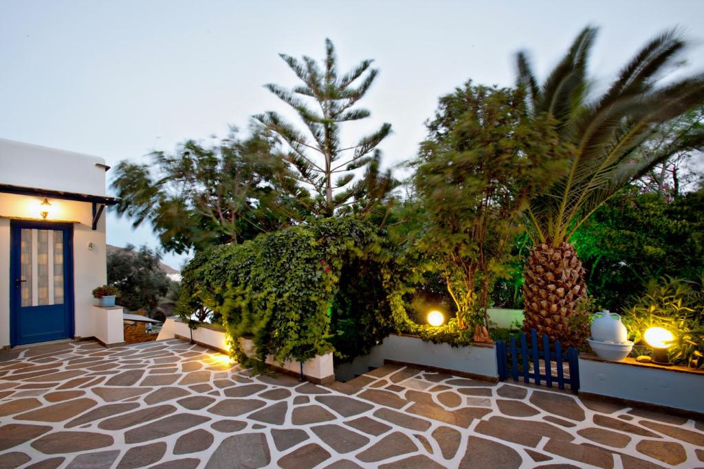 Zahrada ubytování Irini Studios in Tinos