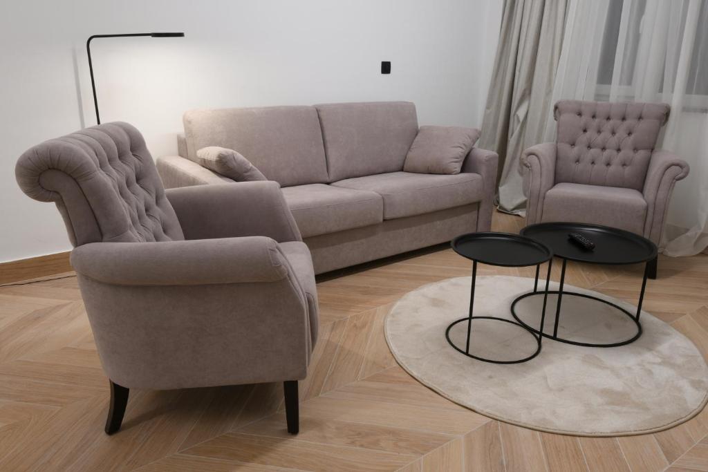 Posezení v ubytování Aparthotel Milenij