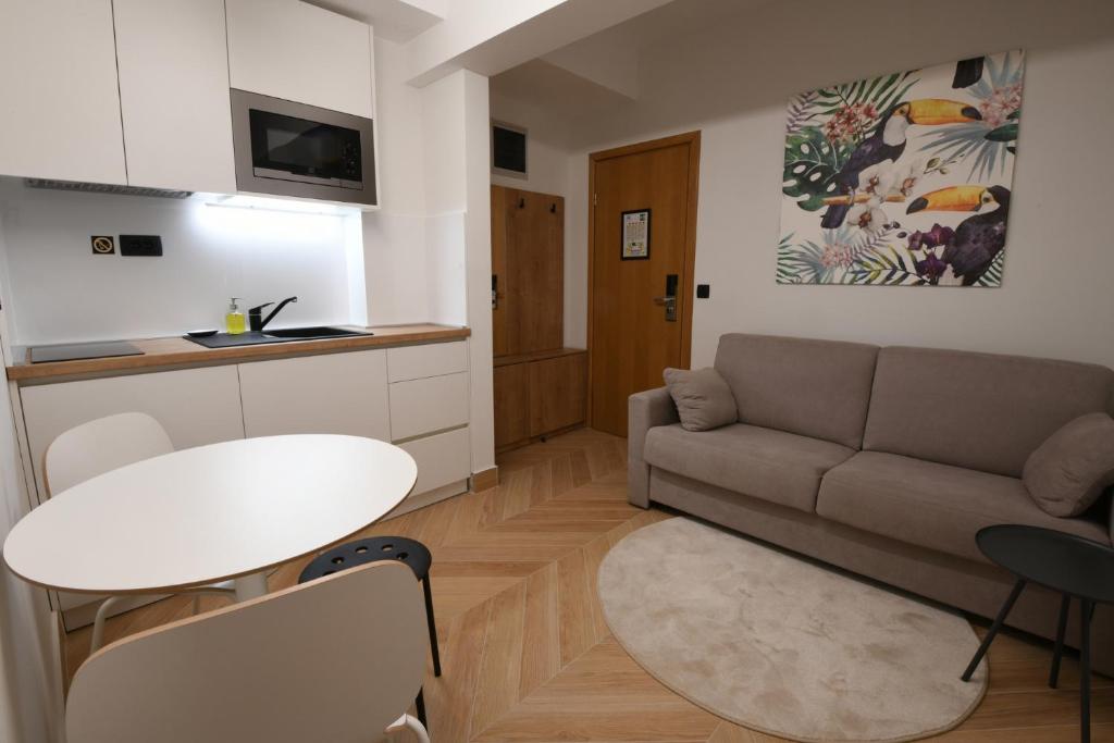 Posezení v ubytování Aparthotel Milenij