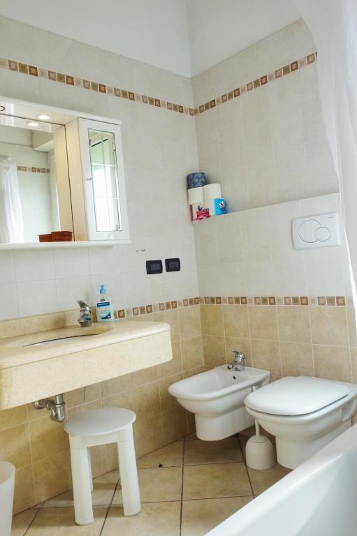 Koupelna v ubytování Hotel Tridentum