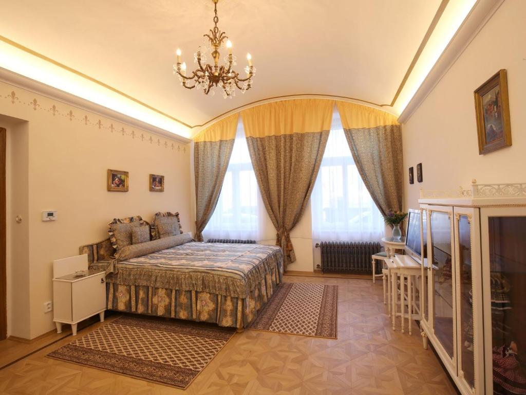 Un pat sau paturi într-o cameră la Dalia B