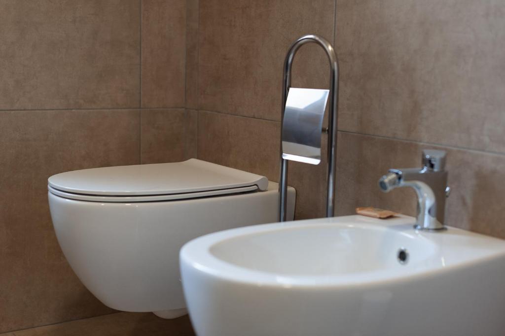 Koupelna v ubytování Sottovento B&B
