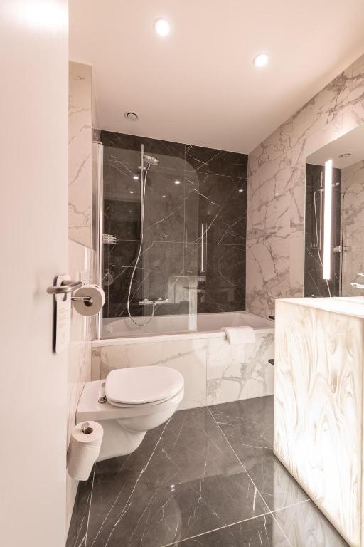 Koupelna v ubytování Boutique Hotel Sablon by CW Hotel Collection