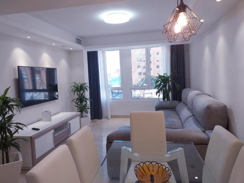 Zona de estar de apartamento Playa Almería