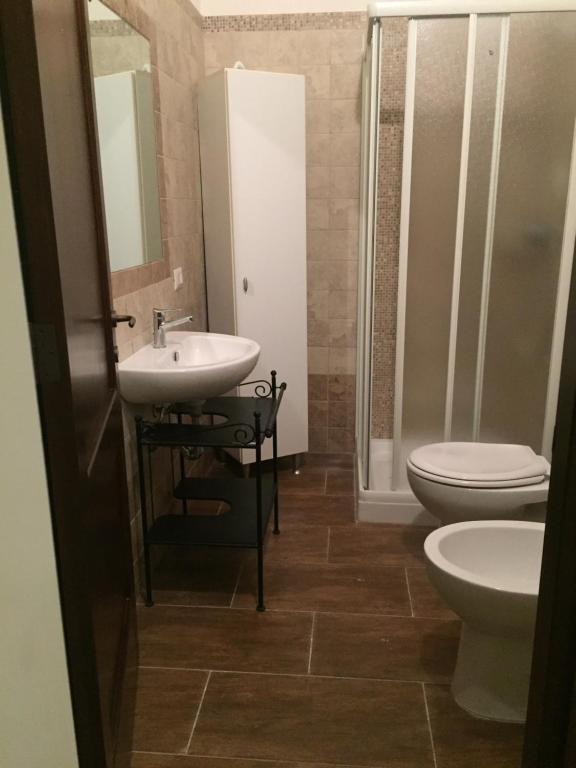 Koupelna v ubytování Agriturismo Arangèa