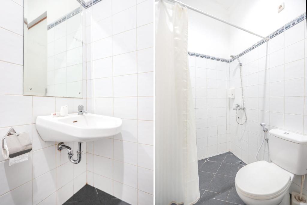 Koupelna v ubytování Hotel Lurus