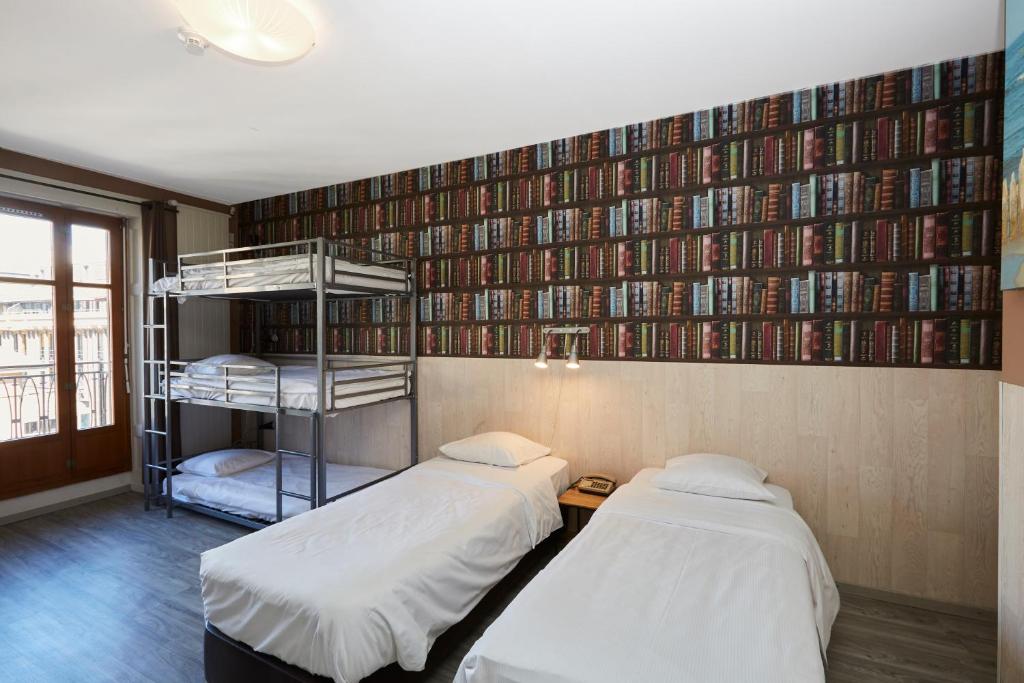 Cama o camas de una habitación en Hotel Central