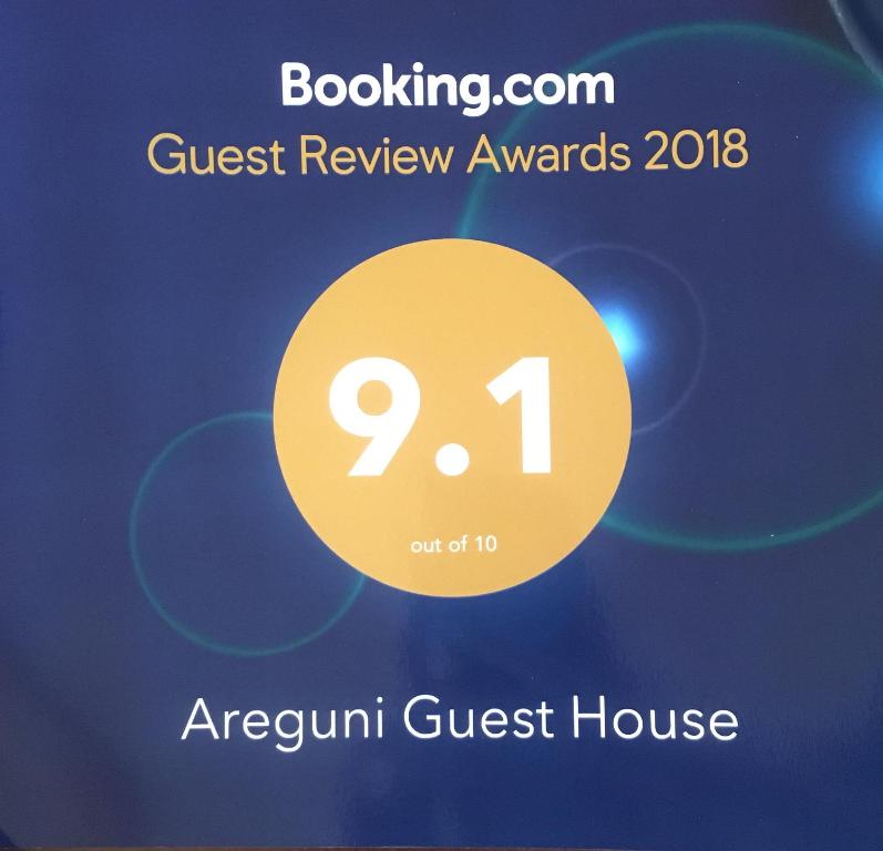Certifikát, hodnocení, plakát nebo jiný dokument vystavený v ubytování Areguni Guest House