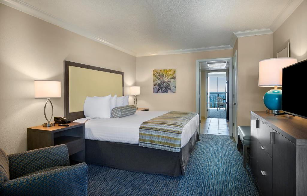 Coral Beach Resort - Suite King 1 Cama King Frente Al Mar Con 1 Cama Doble De Pared