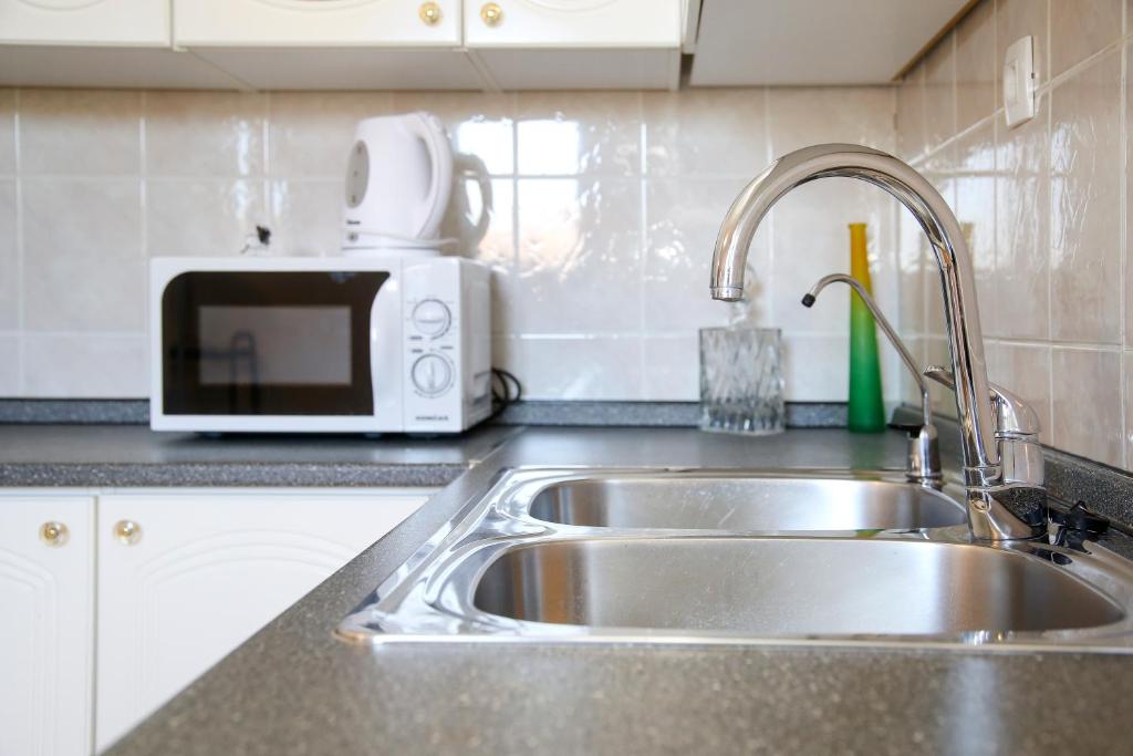 Kuchyň nebo kuchyňský kout v ubytování Luxury Apartment ELA