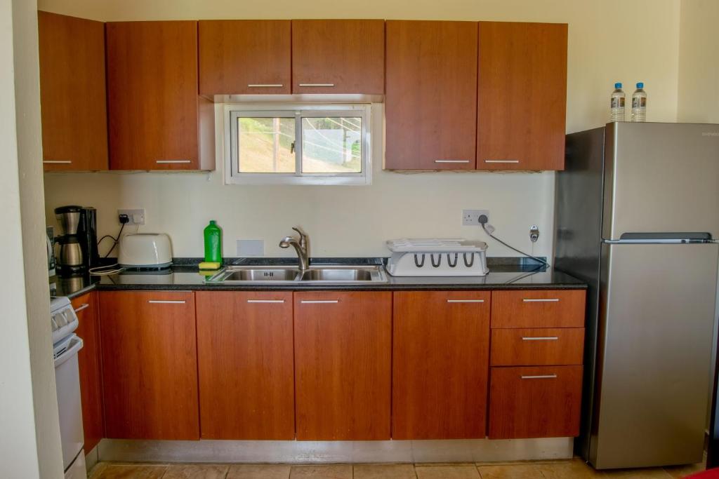 Kuchyň nebo kuchyňský kout v ubytování Siesta Hotel