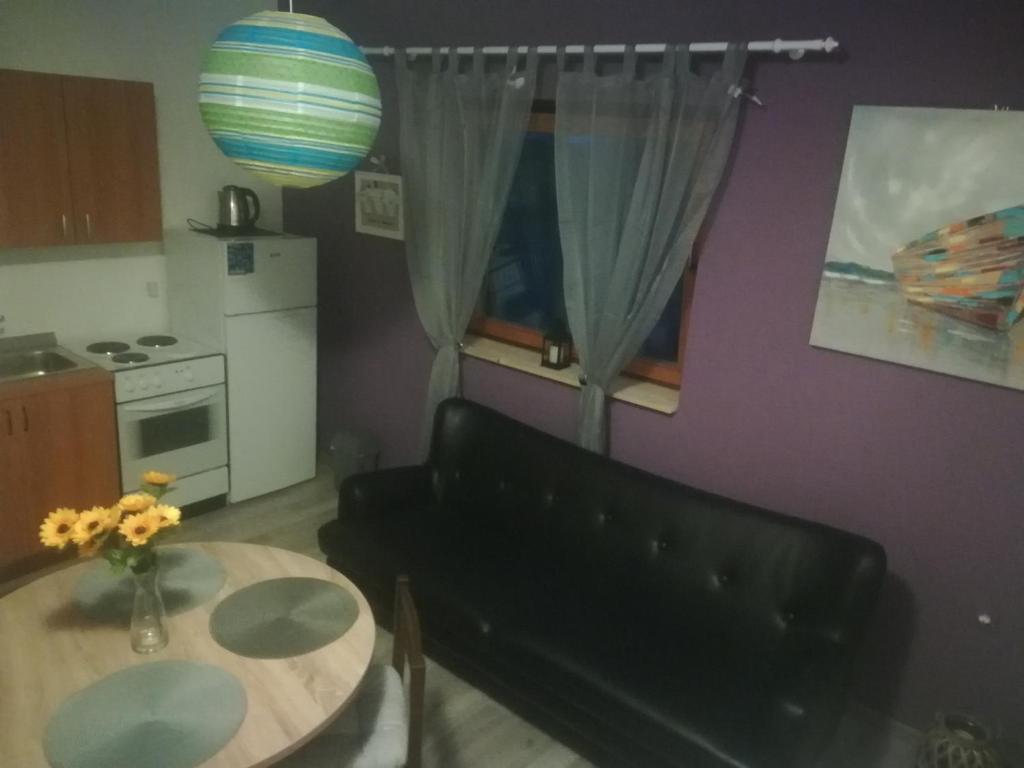 Kuchyň nebo kuchyňský kout v ubytování Apartmani Marin