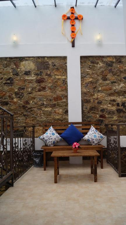 Posezení v ubytování CASA LUPITA