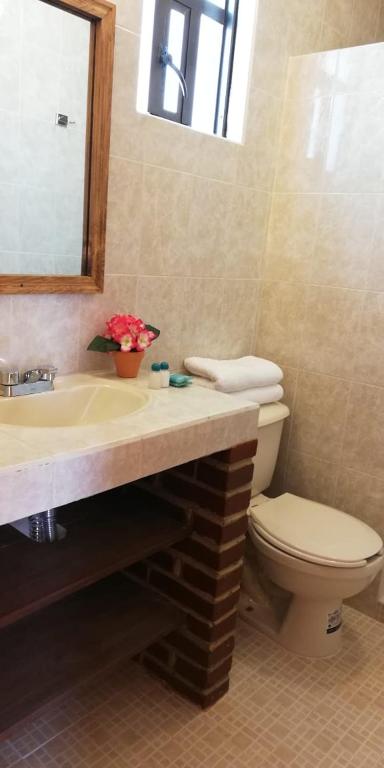 Koupelna v ubytování CASA LUPITA